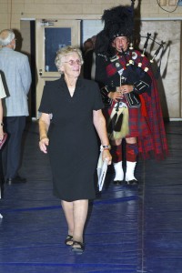 Doris Tallon, seen here at the August 20003 President's Breakfast, spent her retired years supporting the Humber community