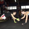 PHOTO BY SHYLO ADAMS // Debby Cabral training at Hook Up Muay Thai gym for her third fight.