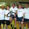 PHOTO BY NADINE MARTIN // Shonah Chalmers & her team participate in the Spinathon.