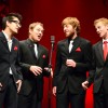 PHOTO COURTESY OF RENDEZVOUS QUARTET // Rendezvous Quartet Performing on Stage. From Left: Danny Fong, Brodie Cuff , Rob McLaren and Andrew Kesler.