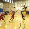 PHOTO BY JAVED KHAN // Mark Perrin, #5, goes for the shot against Fanshawe Falcons Jan. 12. The Hawks won 75-73.