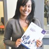 Faiz Fuad, recruitment officer at Humber, encourages students to consider degree programs. PHOTO BY KAT WARD