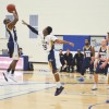PHOTO BY JAVED KHAN: Humber guard Daviau Rodney makes a big jump shot in the fourth quarter.