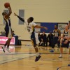 PHOTO BY: JAVED KHAN   //    Humber guard Daviau Rodney makes a big jump shot in the fourth quarter.