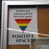 Positive space posters promote an LGBT-inclusive space at Humber.  PHOTO BY SHAZIA ISLAM