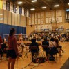 The surrounding community is welcomed to attend events held in the athletics centre, including badminton. PHOTO BY SASHA LINDSAY