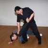 Former Humber professor Robin Young demonstrates some of the moves his self-defense course has to offer. PHOTO BY ELTON HOBSON