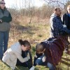 The Humber North campus Lions cleaning up the Humber Arboretum to prepare for their “Plant A Life” campagn. PHOTO BY DANIEL BUZZELLI