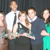 The cross-country crew celebrate their awards at Humber College’s 2012 Sports Banquet on March 31. PHOTO BY MATTHEW SMITH