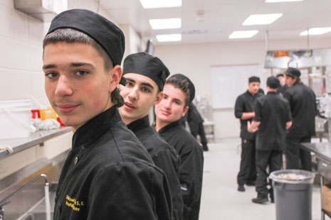 Students from St. Michaelâ€™s Catholic Secondary School in Bolton work ...