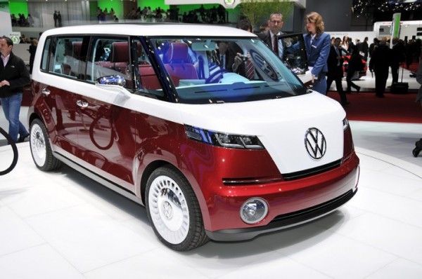 Volkswagen The VW Bulli Microbus, shown here at the 2011 International Motor Show, featuring an iPad dock that professor George Paravantes helped design.