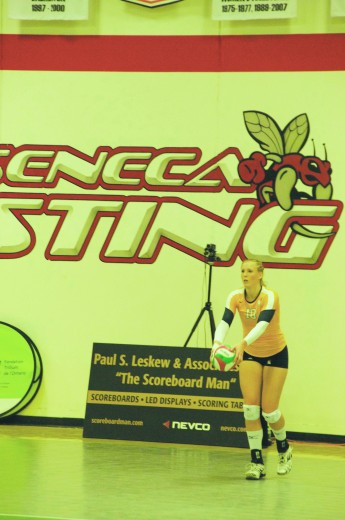 Kelly Nyhof appeared in her final tournament as a member of the Humber Hawks. (ARI SALAS)