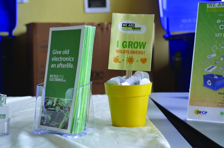 Humber Sustainability encourages responsible disposal of E-Waste (Photo by Marino Greco)