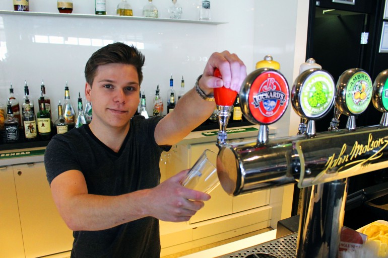 Patrick Askin, a third-year Justice Studies student at University of Guelph-Humber, said that he wants to work at a bar this summer. (Photo Ryan Durgy)