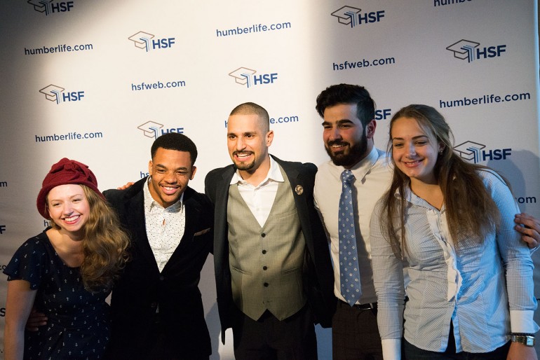 The newly-elected executive for the 2015-2016 school year: Mikki Decker, Andron McKoy, Ahmed Tahir, Ammar Abdul Raheem and Anna Bilan. (Christina Romualdo)