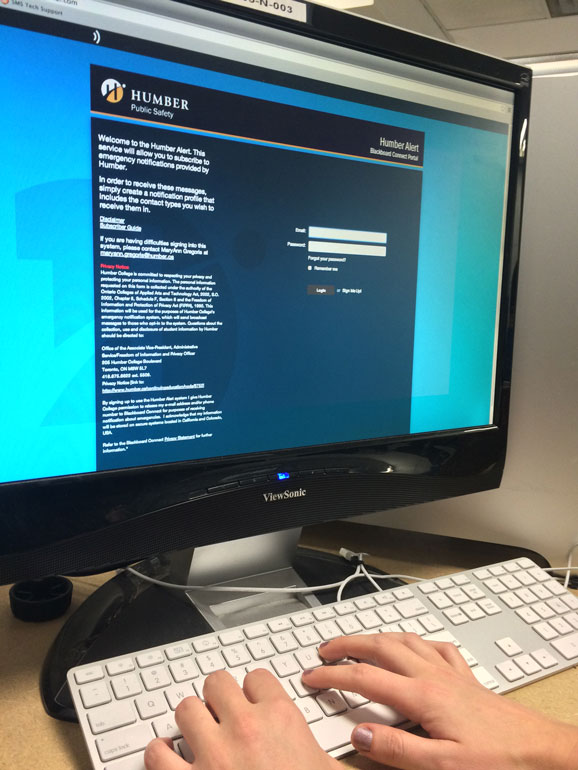 The Public Safety department's Alert App keeps students up to date on campus emergencies (Ryan Durgy)