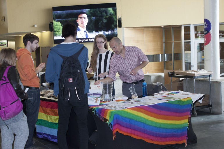 Student, staff and faculty were treated to sweets and education on transgender issues at Tuesday’s Genderbread cookie sale at the North Campus.