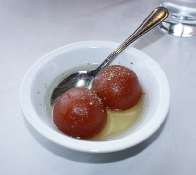 The delectably sweet Gulab Jamun is a nice taste of the exotic. (Ali Amad)