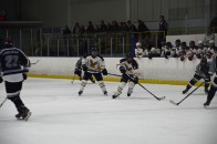 Humber's Extramural Hockey team in action against an opponent this season.